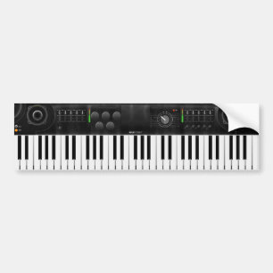 Electronic Keyboard Bumper Sticker