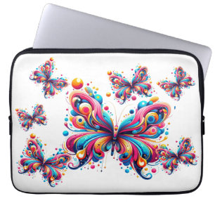 Electronic, Laptop Bag - Geometric Butterflies