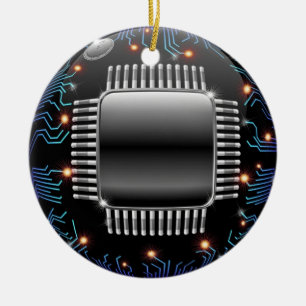 Electronic Motherboard Circuit Ornament