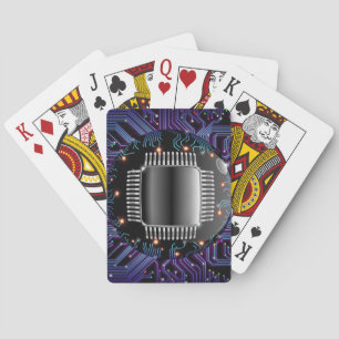 Electronic Motherboard Circuit Playing Cards