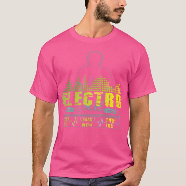 Electronic Music Quote Techno Rave Electric Festiv T-Shirt (Front)