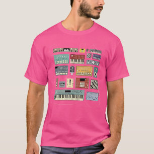 Electronic Musician Synthesizers And Drum Machine T-Shirt