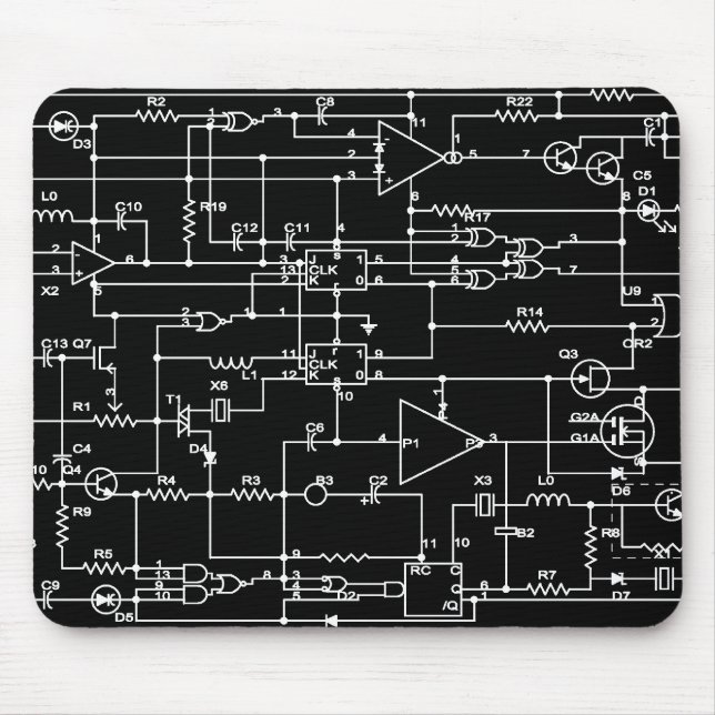 electronic project mouse mat (Front)