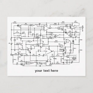 electronic project postcard