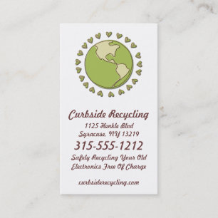 Electronic Recycling Eco Friendly Business Cards