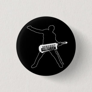 Electronic Rumours: Keytar Axe-Man, All 3 Cm Round Badge