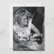 Electronic Save The Date Template with Photo, Save