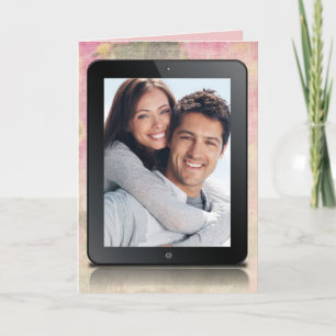 electronic tablet frame anniversary card