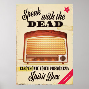 Electronic voice phenomenon Ghost hunting Ad. Poster