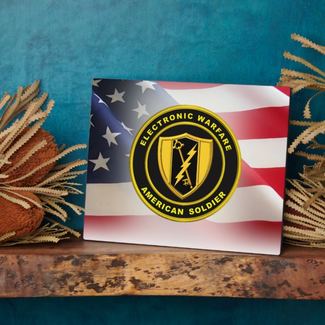 Electronic Warfare Army Veteran Plaque (Side)