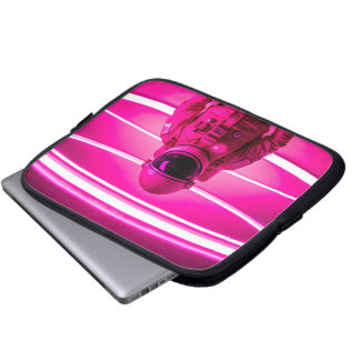 Electronics Bag astronaut on a pink neon backgroun
