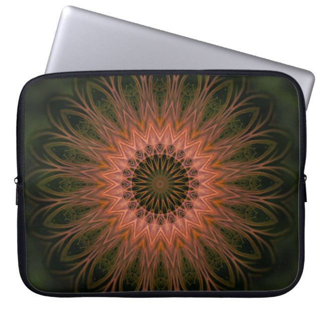 Electronics Bag Mandala Lace Shape Nature Colours (Front)