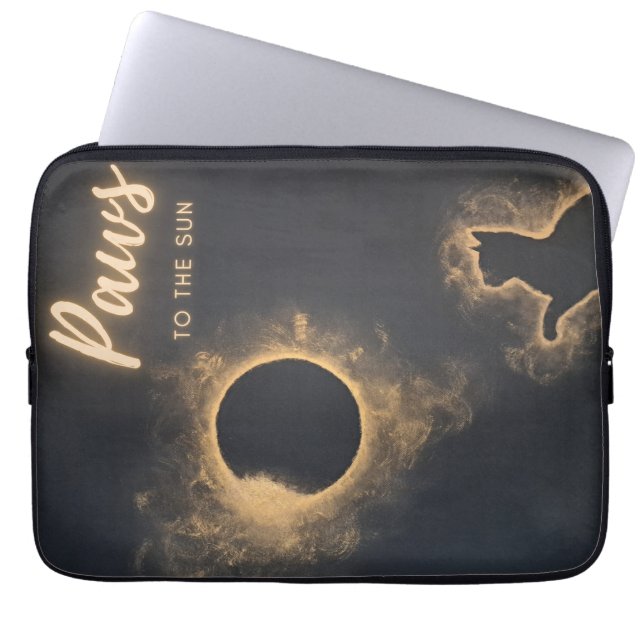 Electronics Bag Paws to the Sun Celestial Cat Art (Front)
