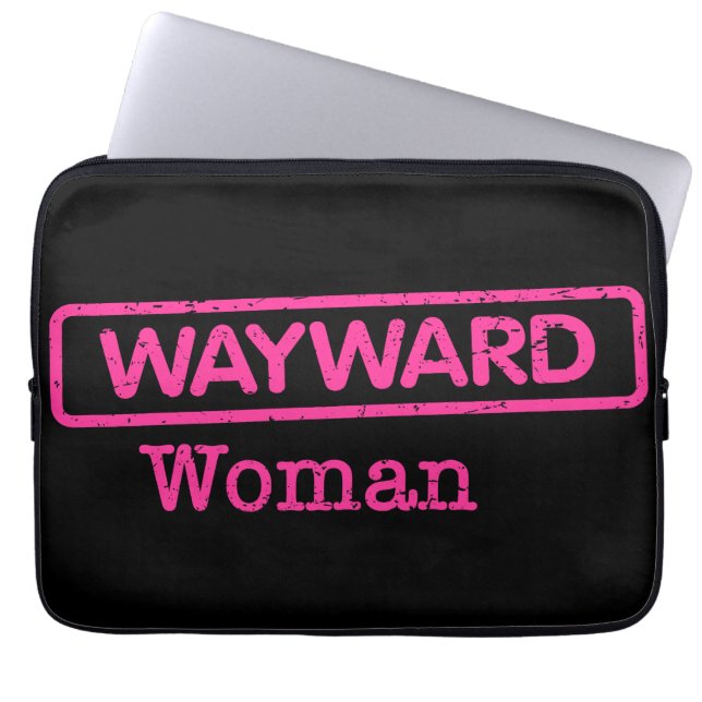 Electronics Bag with Pink Wayward Woman Logo  (Front)