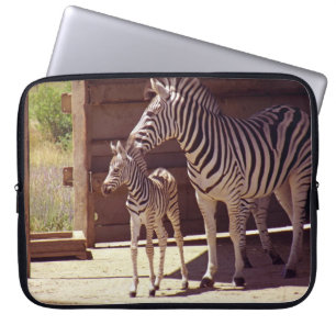 Electronics Bag- Zebra Mum & Baby Laptop Sleeve