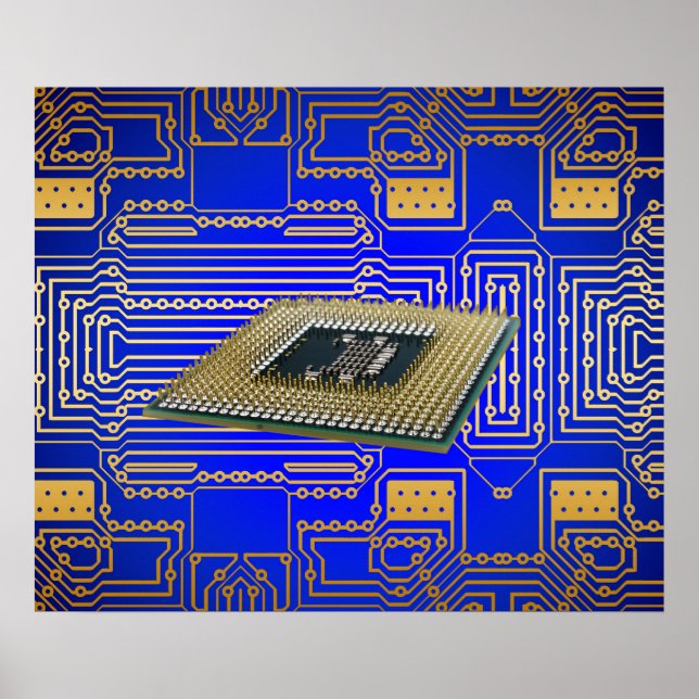 Electronics Circuit Board Poster (Front)