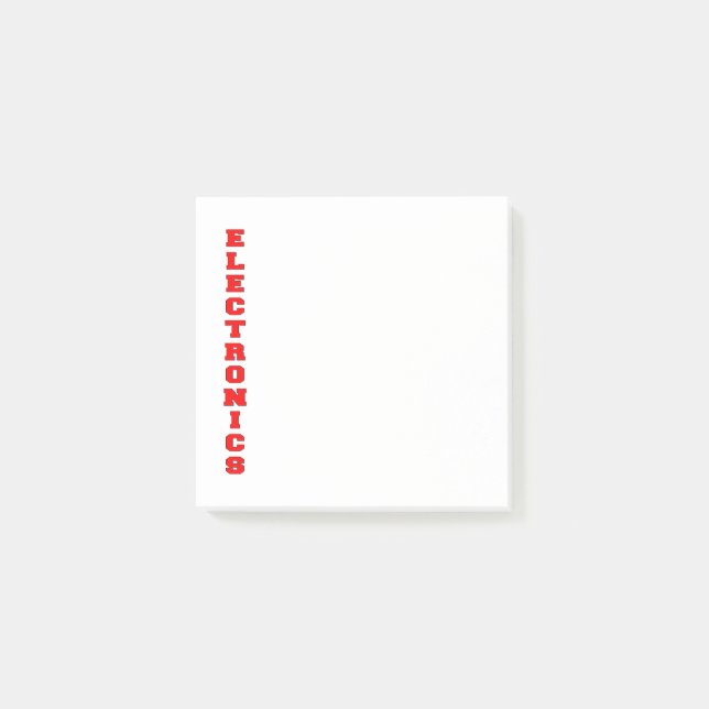 Electronics Post-it Notes (Front)