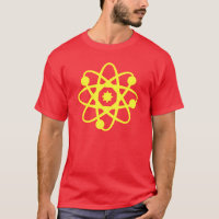 Electrons and neurons red geek shirt