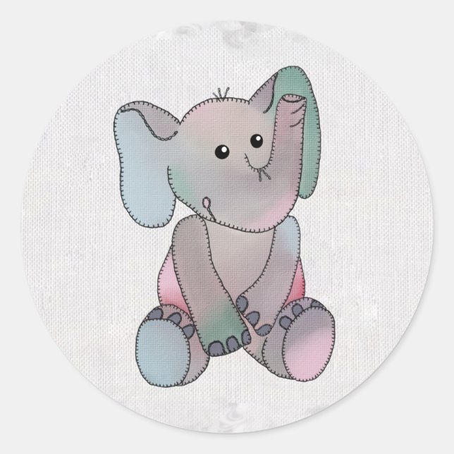 Elefant Classic Round Sticker (Front)