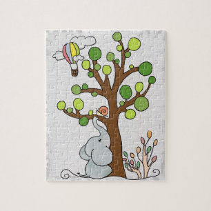 Elefant unterm Baum Jigsaw Puzzle