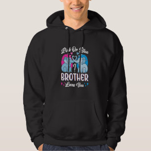 Elefants Gender Reveal Party Pink Or Blue Brother Hoodie