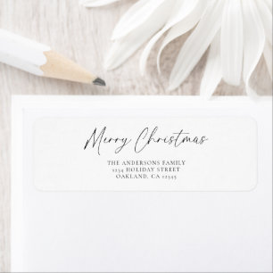 Elegan Simple Script Merry Christmas Typography