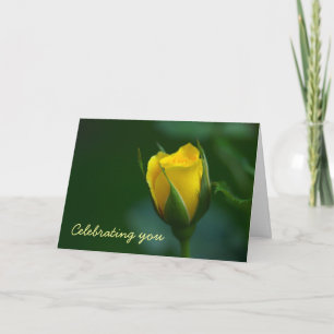 Elegance and Simplicity. Sunny Birthday Greetings Card