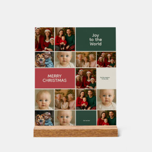 elegance big many collage Christmas images Acrylic Sign