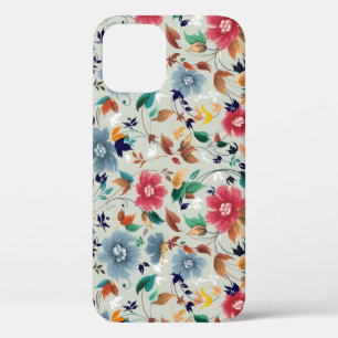 Elegance Blooms: Floral Vintage Background iPhone 12 Case