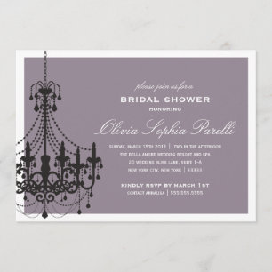 ELEGANCE   BRIDAL SHOWER INVITATION