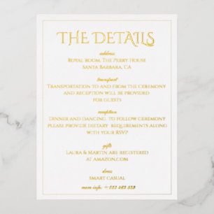 Elegance Classic text based Foil Holiday Postcard