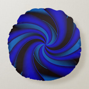 Elegance en bleu.... round cushion