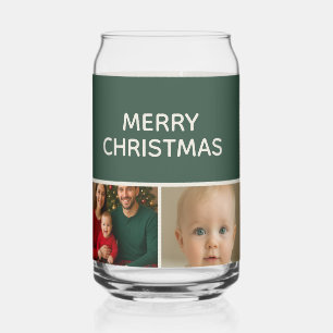 elegance families images collage Christmas Can Glass