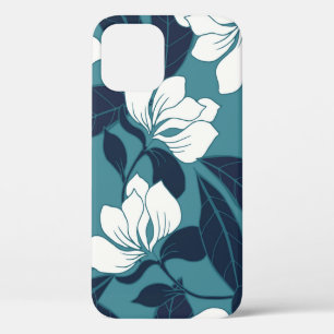 Elegance floral: abstract background design iPhone 12 case