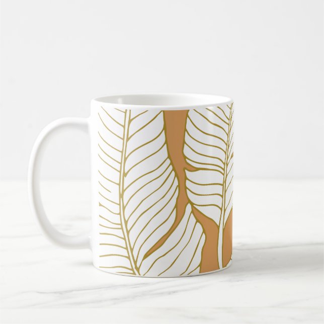 Elegance Floral: Abstract Pattern Background. Coffee Mug (Left)
