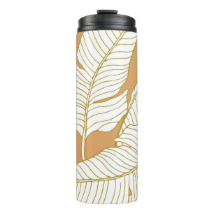 Elegance Floral: Abstract Pattern Background. Thermal Tumbler