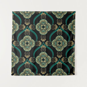 Elegance floral arabesque vintage seamless pattern tapestry