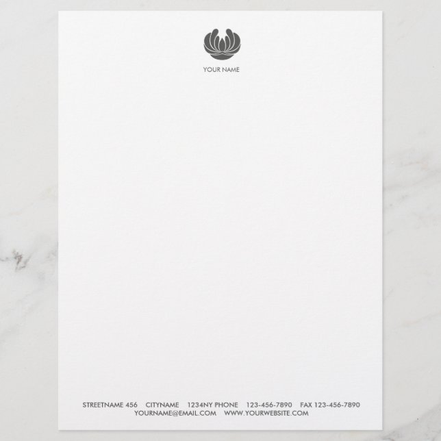 ELEGANCE FLOWER DESIGN SPA WELLNESS LETTERHEAD (Front)