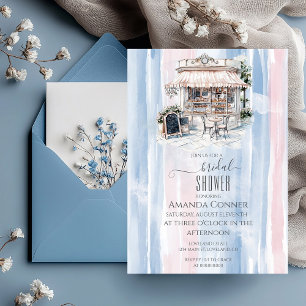 Elegance French Cafe Bridal Shower Invitation