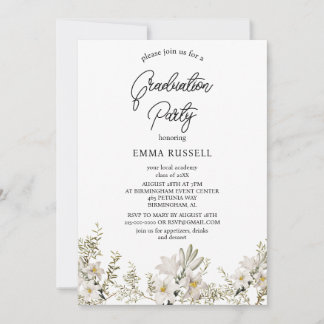 Elegance Graduation Party Invitation