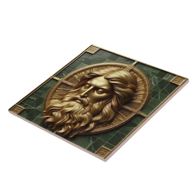 Elegance in Absolution Cross on Marble With Gilded Tile (Side)