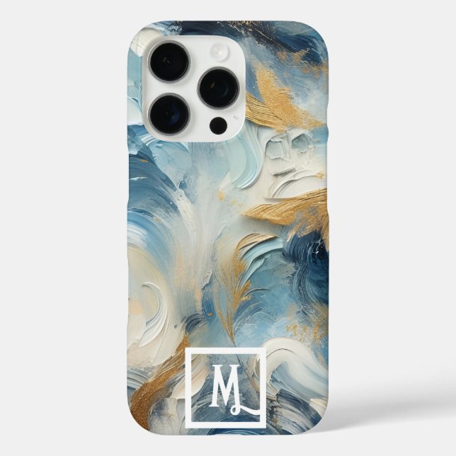 Elegance in Acrylic: Customisable Monogram Case-Mate iPhone Case (Back)