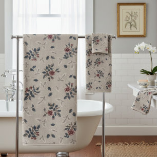 Elegance in Bloom: 3-Piece Floral Towel Set