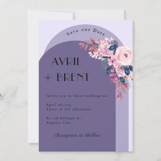 Elegance in Bloom: A Wedding Invitation Design