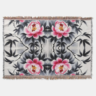 Elegance in Bloom: Floral Harmony printed Throw Blanket