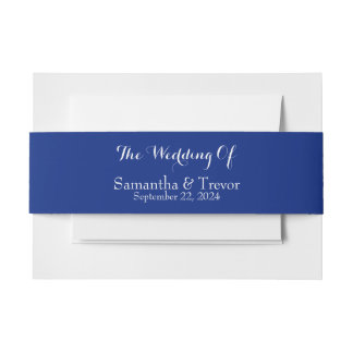 Elegance in Bloom: Join Us for Our Special Day Invitation Belly Band