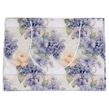 Elegance in Bloom Pastel Purple Hydrangea and Rose