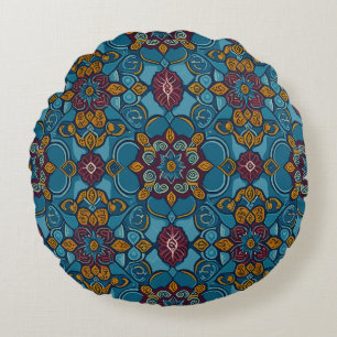 Elegance in Enamel Round Cushion