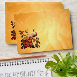 Elegance in feathers envelope