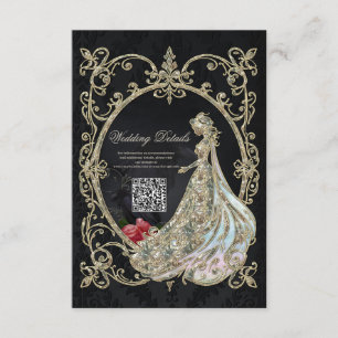 Elegance in gold and black.  enclosure card